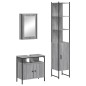 vidaXL 3-tlg. Badmöbel-Set Grau Sonoma Holzwerkstoff vidaXL 3-tlg. Badmöbel-Set Grau Sonoma Holzwerkstoff