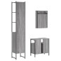 vidaXL 3-tlg. Badmöbel-Set Grau Sonoma Holzwerkstoff vidaXL 3-tlg. Badmöbel-Set Grau Sonoma Holzwerkstoff