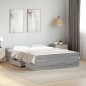 vidaXL Bettgestell mit Schubladen Grau Sonoma 135x190 cm Holzwerkstoff vidaXL Bettgestell mit Schubladen Grau Sonoma 135x190 cm Holzwerkstoff