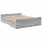 vidaXL Bettgestell mit Schubladen Grau Sonoma 135x190 cm Holzwerkstoff vidaXL Bettgestell mit Schubladen Grau Sonoma 135x190 cm Holzwerkstoff