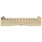 vidaXL Bettgestell mit Schubladen Sonoma-Eiche 90x190 cm Holzwerkstoff vidaXL Bettgestell mit Schubladen Sonoma-Eiche 90x190 cm Holzwerkstoff