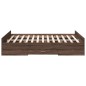 vidaXL Bettgestell mit Schubladen Braun Eichen-Optik 120x200 cm vidaXL Bettgestell mit Schubladen Braun Eichen-Optik 120x200 cm