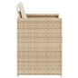 vidaXL Gartenstühle mit Kissen 4 Stk. Beige Poly Rattan vidaXL Gartenstühle mit Kissen 4 Stk. Beige Poly Rattan