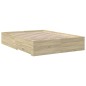 vidaXL Bettgestell mit Schubladen Sonoma-Eiche 120x190cm Holzwerkstoff vidaXL Bettgestell mit Schubladen Sonoma-Eiche 120x190cm Holzwerkstoff