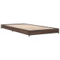 vidaXL Bettgestell Braun Eichen-Optik 100x200 cm Holzwerkstoff Metall vidaXL Bettgestell Braun Eichen-Optik 100x200 cm Holzwerkstoff Metall