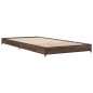 vidaXL Bettgestell Braun Eichen-Optik 90x200 cm Holzwerkstoff Metall vidaXL Bettgestell Braun Eichen-Optik 90x200 cm Holzwerkstoff Metall