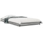vidaXL Bettgestell Grau Sonoma 75x190 cm Holzwerkstoff und Metall vidaXL Bettgestell Grau Sonoma 75x190 cm Holzwerkstoff und Metall