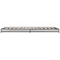 vidaXL Bettgestell Grau Sonoma 75x190 cm Holzwerkstoff und Metall vidaXL Bettgestell Grau Sonoma 75x190 cm Holzwerkstoff und Metall