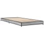 vidaXL Bettgestell Grau Sonoma 75x190 cm Holzwerkstoff und Metall vidaXL Bettgestell Grau Sonoma 75x190 cm Holzwerkstoff und Metall