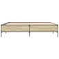 vidaXL Bettgestell Sonoma-Eiche 180x200 cm Holzwerkstoff und Metall vidaXL Bettgestell Sonoma-Eiche 180x200 cm Holzwerkstoff und Metall