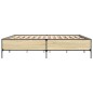 vidaXL Bettgestell Sonoma-Eiche 180x200 cm Holzwerkstoff und Metall vidaXL Bettgestell Sonoma-Eiche 180x200 cm Holzwerkstoff und Metall