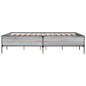vidaXL Bettgestell Grau Sonoma 150x200 cm Holzwerkstoff und Metall vidaXL Bettgestell Grau Sonoma 150x200 cm Holzwerkstoff und Metall