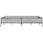 vidaXL Bettgestell Grau Sonoma 120x200 cm Holzwerkstoff und Metall vidaXL Bettgestell Grau Sonoma 120x200 cm Holzwerkstoff und Metall