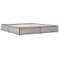 vidaXL Bettgestell Grau Sonoma 180x200 cm Holzwerkstoff und Metall vidaXL Bettgestell Grau Sonoma 180x200 cm Holzwerkstoff und Metall