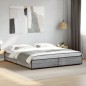 vidaXL Bettgestell Grau Sonoma 180x200 cm Holzwerkstoff und Metall vidaXL Bettgestell Grau Sonoma 180x200 cm Holzwerkstoff und Metall