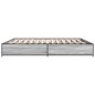 vidaXL Bettgestell Grau Sonoma 180x200 cm Holzwerkstoff und Metall vidaXL Bettgestell Grau Sonoma 180x200 cm Holzwerkstoff und Metall