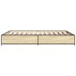 vidaXL Bettgestell Sonoma-Eiche 140x190 cm Holzwerkstoff und Metall vidaXL Bettgestell Sonoma-Eiche 140x190 cm Holzwerkstoff und Metall