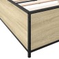 vidaXL Bettgestell Sonoma-Eiche 140x190 cm Holzwerkstoff und Metall vidaXL Bettgestell Sonoma-Eiche 140x190 cm Holzwerkstoff und Metall