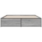 vidaXL Bettgestell Grau Sonoma 200x200 cm Holzwerkstoff und Metall vidaXL Bettgestell Grau Sonoma 200x200 cm Holzwerkstoff und Metall
