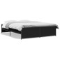 vidaXL Bettgestell Schwarz 140x200 cm Holzwerkstoff und Metall vidaXL Bettgestell Schwarz 140x200 cm Holzwerkstoff und Metall