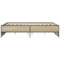 vidaXL Bettgestell Sonoma-Eiche 120x200 cm Holzwerkstoff und Metall vidaXL Bettgestell Sonoma-Eiche 120x200 cm Holzwerkstoff und Metall