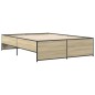 vidaXL Bettgestell Sonoma-Eiche 140x190 cm Holzwerkstoff und Metall vidaXL Bettgestell Sonoma-Eiche 140x190 cm Holzwerkstoff und Metall