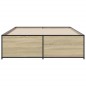 vidaXL Bettgestell Sonoma-Eiche 140x190 cm Holzwerkstoff und Metall vidaXL Bettgestell Sonoma-Eiche 140x190 cm Holzwerkstoff und Metall