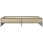 vidaXL Bettgestell Sonoma-Eiche 140x190 cm Holzwerkstoff und Metall vidaXL Bettgestell Sonoma-Eiche 140x190 cm Holzwerkstoff und Metall