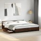 vidaXL Bettgestell mit Schubladen Braun Eichen-Optik 180x200 cm vidaXL Bettgestell mit Schubladen Braun Eichen-Optik 180x200 cm