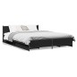 vidaXL Bettgestell mit Schubladen Schwarz 140x190 cm Holzwerkstoff vidaXL Bettgestell mit Schubladen Schwarz 140x190 cm Holzwerkstoff