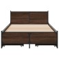 vidaXL Bettgestell mit Schubladen Braun Eichen-Optik 90x190 cm vidaXL Bettgestell mit Schubladen Braun Eichen-Optik 90x190 cm