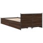 vidaXL Bettgestell mit Schubladen Braun Eichen-Optik 90x190 cm vidaXL Bettgestell mit Schubladen Braun Eichen-Optik 90x190 cm