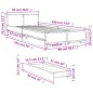 vidaXL Bettgestell mit Schubladen Braun Eichen-Optik 90x190 cm vidaXL Bettgestell mit Schubladen Braun Eichen-Optik 90x190 cm