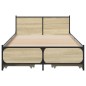 vidaXL Bettgestell mit Schubladen Sonoma-Eiche 90x200cm Holzwerkstoff vidaXL Bettgestell mit Schubladen Sonoma-Eiche 90x200cm Holzwerkstoff