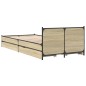 vidaXL Bettgestell mit Schubladen Sonoma-Eiche 90x200cm Holzwerkstoff vidaXL Bettgestell mit Schubladen Sonoma-Eiche 90x200cm Holzwerkstoff