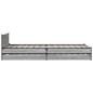 vidaXL Bettgestell mit Schubladen Grau Sonoma 75x190 cm Holzwerkstoff vidaXL Bettgestell mit Schubladen Grau Sonoma 75x190 cm Holzwerkstoff