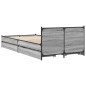 vidaXL Bettgestell mit Schubladen Grau Sonoma 75x190 cm Holzwerkstoff vidaXL Bettgestell mit Schubladen Grau Sonoma 75x190 cm Holzwerkstoff