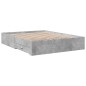 vidaXL Bettgestell mit Schubladen Betongrau 160x200 cm Holzwerkstoff vidaXL Bettgestell mit Schubladen Betongrau 160x200 cm Holzwerkstoff