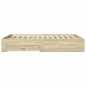 vidaXL Bettgestell mit Schubladen Sonoma-Eiche 140x200cm Holzwerkstoff vidaXL Bettgestell mit Schubladen Sonoma-Eiche 140x200cm Holzwerkstoff