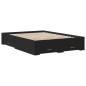 vidaXL Bettgestell mit Schubladen Schwarz 120x200 cm Holzwerkstoff vidaXL Bettgestell mit Schubladen Schwarz 120x200 cm Holzwerkstoff