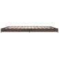 vidaXL Bettgestell Braun Eichen-Optik 160x200 cm Holzwerkstoff Metall vidaXL Bettgestell Braun Eichen-Optik 160x200 cm Holzwerkstoff Metall