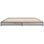 vidaXL Bettgestell Grau Sonoma 140x200 cm Holzwerkstoff und Metall vidaXL Bettgestell Grau Sonoma 140x200 cm Holzwerkstoff und Metall