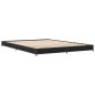 vidaXL Bettgestell Schwarz 140x190 cm Holzwerkstoff und Metall vidaXL Bettgestell Schwarz 140x190 cm Holzwerkstoff und Metall