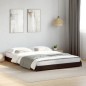 vidaXL Bettgestell Schwarz 135x190 cm Holzwerkstoff und Metall vidaXL Bettgestell Schwarz 135x190 cm Holzwerkstoff und Metall