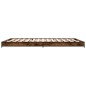 vidaXL Bettgestell Räuchereiche 135x190 cm Holzwerkstoff und Metall vidaXL Bettgestell Räuchereiche 135x190 cm Holzwerkstoff und Metall