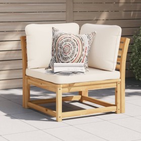 vidaXL Garten-Ecksofa mit Kissen 73x73x65 cm Massivholz Akazie