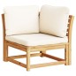 vidaXL Garten-Ecksofa mit Kissen 73x73x65 cm Massivholz Akazie vidaXL Garten-Ecksofa mit Kissen 73x73x65 cm Massivholz Akazie