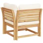 vidaXL Garten-Ecksofa mit Kissen 73x73x65 cm Massivholz Akazie vidaXL Garten-Ecksofa mit Kissen 73x73x65 cm Massivholz Akazie
