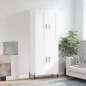 vidaXL Highboard Hochglanz-Weiß 69,5x34x180 cm Holzwerkstoff vidaXL Highboard Hochglanz-Weiß 69,5x34x180 cm Holzwerkstoff