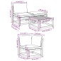 vidaXL 4-tlg. Garten-Lounge-Set mit Kissen Massivholz Akazie vidaXL 4-tlg. Garten-Lounge-Set mit Kissen Massivholz Akazie